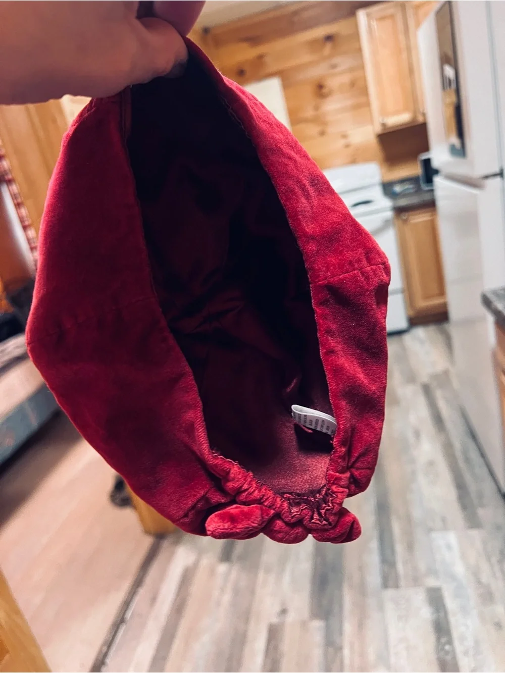 Gymboree Burgundy Satin-Lined Hat